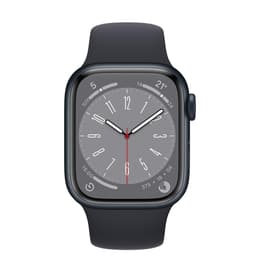 Apple Watch (Series 8) 2022 GPS 41 mm - Aluminium Noir - Bracelet sport Noir