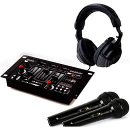 Accessoires audio Ibiza Sound Kit Table de Mixage DJ21 USB Bluetooth + Casque SONO DJ + 2 Micros