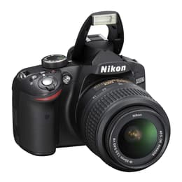 Reflex D3200 - Noir + Nikon AF-S DX Nikkor 18-55 mm f/3.5-5.6G VR f/3.5-5.6G