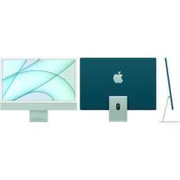 iMac 24" (2021) Apple M1 avec CPU 8 cœurs GPU 7 cœurs - 256 Go SSD - 8 GB AZERTY - Français Verre standard