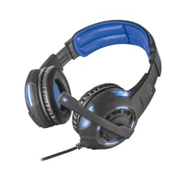 Casque réducteur de bruit gaming filaire avec micro Trust GXT 350 - Noir/Bleu