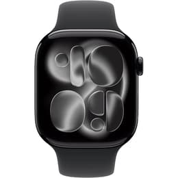 Apple Watch (2025) GPS 46 mm - Aluminium Noir de jais - Bracelet sport Black