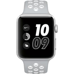 Apple Watch (Series 2) 2016 GPS 38 mm - Aluminium Argent - Sport Nike Gris et Blanc
