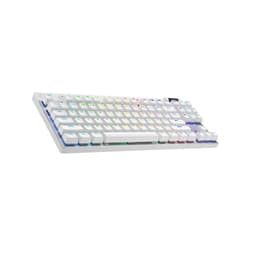 Clavier Logitech QWERTY Anglais (US) Sans-fil rétroéclairé G Pro X TKL Lightspeed