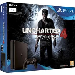 PlayStation 4 Slim 1000Go - Noir + Uncharted 4