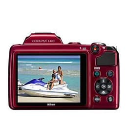 Compact Coolpix L120 - Rouge + Nikon Nikkor Wide Optical Zoom VR 25-525 mm f/3.1-5.8 f/3.1-5.8