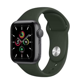Apple Watch Series 5 (2019) GPS 44 mm - Aluminium Gris sidéral - Bracelet sport Green