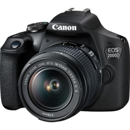 Reflex - Canon EOS 2000D - Noir + Objectif 18-55 IS + 55-250 IS