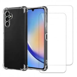 Coque Galaxy A34 et 2 écrans de protection - TPU - Transparent