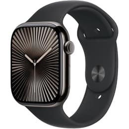Apple Watch Series 10 (2024) GPS 42 mm - Aluminium Noir de jais - Bracelet sport Nike Black