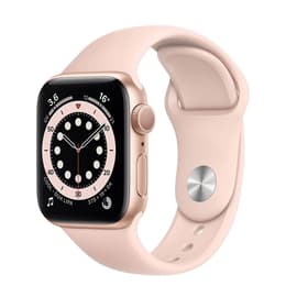Apple Watch (Series 6) 2020 GPS 40 mm - Aluminium Or - Bracelet sport Rose des sables