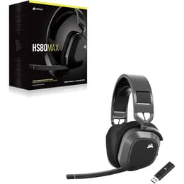 Casque réducteur de bruit gaming filaire + sans fil avec micro Corsair HS80 Max - Noir