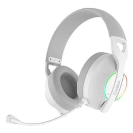 Casque réducteur de bruit gaming avec micro Coolbox WB01 - Blanc