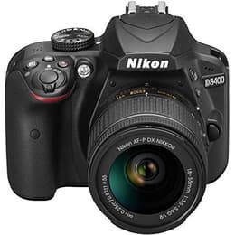 Reflex - Nikon D3400 Noir Nikon Nikon AF-P DX Nikkor 18-55 mm f/3.5-5.6G VR