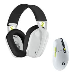 Casque réducteur de bruit gaming sans fil avec micro Logitech G305 - Blanc