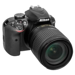 Reflex - Nikon D3400 - Noir + Objectif Nikkor AF-S DX VR 18-105 mm F/3.5-5.6 G ED