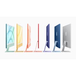 iMac 24" (2023) Apple M3 avec CPU 8 cœurs GPU 8 cœurs - 256 Go SSD - 8 GB AZERTY - Français Verre standard