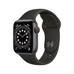 Apple Watch (Series 6) 2020 GPS 40 mm - Aluminium Gris sidéral - Bracelet sport Noir