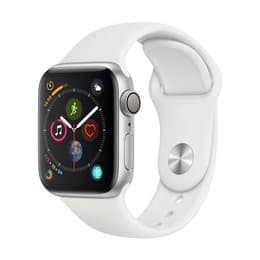 Apple Watch (Series 4) 2018 GPS + Cellular 40 mm - Aluminium Aluminium - Sport Blanc