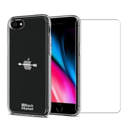 Coque Back Market iPhone 7/8/SE 2020/2022 et écran de protection - Plastique 60% recyclé - Transparent
