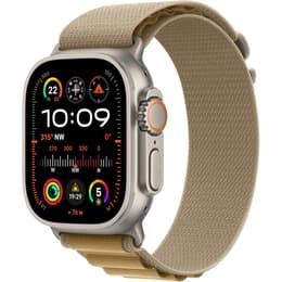 Apple Watch Ultra 2 (2023) GPS + Cellular 49 mm - Titane Titane naturel - Boucle Alpine Starlight