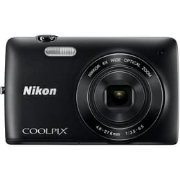 Compact Coolpix S3200 - Noir + Nikon Nikon Nikkor 6x Wide Optical Zoom VR 26-156 mm f/3.5-6.5 f/3.5-6.5