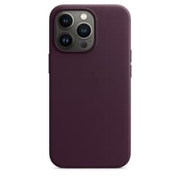 Coque en cuir Apple iPhone 13 Pro - Magsafe - Cuir Cerise