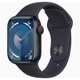 Apple Watch Series 9 (2023) GPS + Cellular 41 mm - Aluminium Minuit - Boucle sport Blue