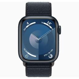 Apple Watch Series 9 (2023) GPS + Cellular 41 mm - Aluminium Minuit - Boucle sport Blue