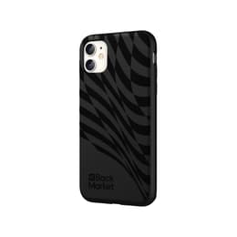 Coque Back Market iPhone 11 et écran de protection - Plastique recyclé - Noir
