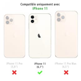 Coque Back Market iPhone 11 et écran de protection - Plastique recyclé - Noir