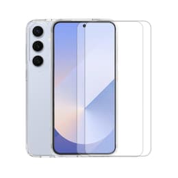 Coque Galaxy S25+ et 2 écrans de protection - TPU - Transparent