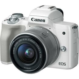 EOS M50 - Blanc + Canon Canon Zoom Lens EF-M 15-45mm f/3.5-6.3 IS STM f/3.5-6.3