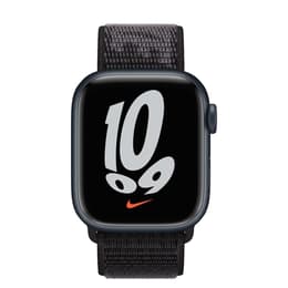 Apple Watch (Series 7) 2021 GPS 41 mm - Aluminium Minuit - Boucle sport Nike Noir
