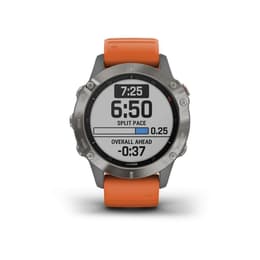 Montre Garmin Cardio GPS Fenix 6 Saphire Titane - Gris