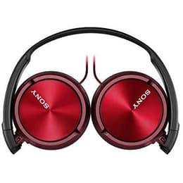 Casque filaire avec micro Sony MDR-ZX310R - Noir/Rouge