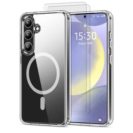 Coque Galaxy S24 et 2 écrans de protection - TPU - Transparent