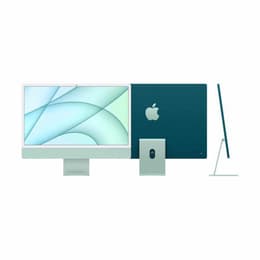 iMac 24" (2021) Apple M1 avec CPU 8 cœurs GPU 8 cœurs - 512 Go SSD - 16 GB QWERTZ - Allemand Verre standard