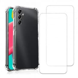 Coque Galaxy A14 et 2 écrans de protection - TPU - Transparent