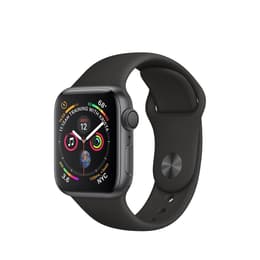 Apple Watch (Series 4) 2018 GPS 40 mm - Aluminium Noir - Bracelet sport Noir