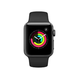 Apple Watch Series 3 (2017) GPS 38 mm - Aluminium Space Gray - Bracelet sport Black