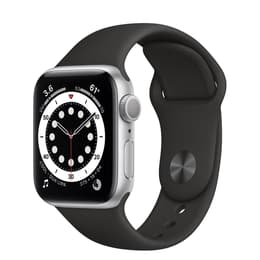 Apple Watch (Series 6) 2020 GPS + Cellular 40 mm - Aluminium Argent - Sport Noir