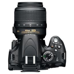 Reflex - Nikon D5100 Noir Nikon Nikon AF-S DX Nikkor 18-55 mm f/3.5-5.6G VR