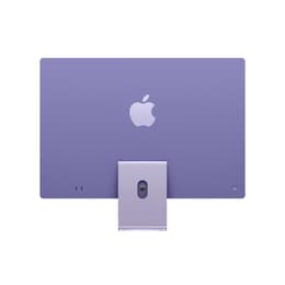 iMac 24" (2024) Apple M4 avec CPU 8 cœurs GPU 8 cœurs - 256 Go SSD - 16 GB AZERTY - Français Verre standard