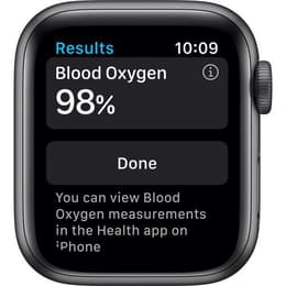 Apple Watch Series 6 (2020) GPS 44 mm - Aluminium Space Gray - Bracelet sport Black