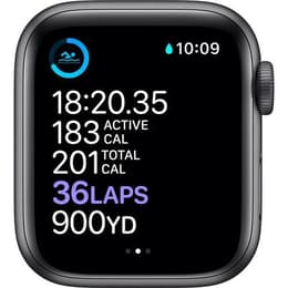 Apple Watch Series 6 (2020) GPS 44 mm - Aluminium Space Gray - Bracelet sport Black