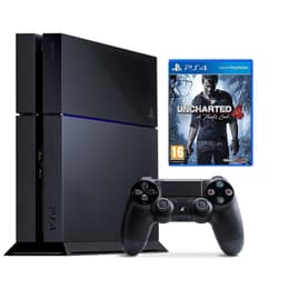 PlayStation 4 1000Go - Jet black + Uncharted 4