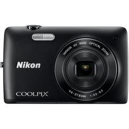 Compact - Nikon COOLPIX S4400 - Noir + Objectif Nikkor 6X Wide Optical Zoom VR 26-156mm f/3.5-6.5