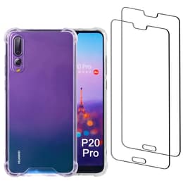 Coque Huawei P20 Pro et 2 écrans de protection - Plastique recyclé - Transparent