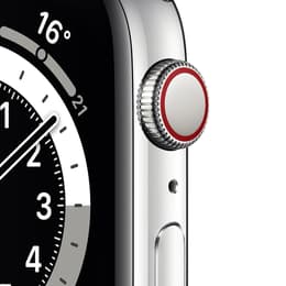 Apple Watch (Series 6) 2020 GPS 44 mm - Aluminium Argent - Bracelet sport Noir